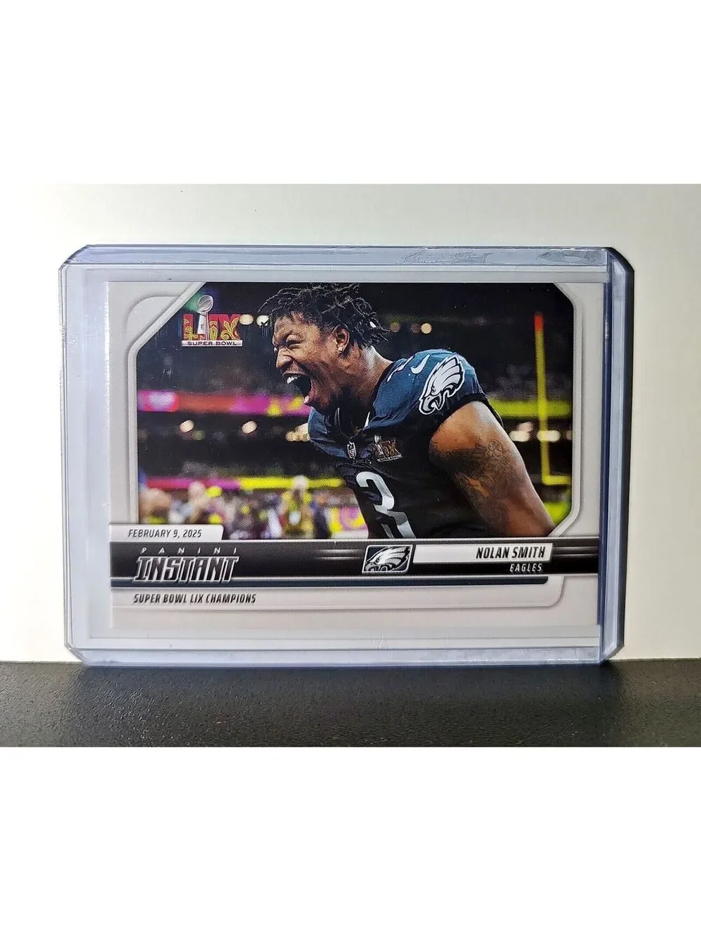 Nolan Smith 2024 Panini Super Bowl LIX Champions NFL #17 Football Card Eagles
